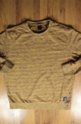 Sweter Scotch and Soda r. XXL musztardowy okrągły dekolt bawełna