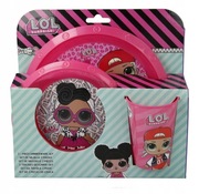 Zestaw naczyń obiadowy Kubek Talerze LOL Surprise