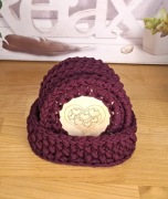 KOMPLET FIOLETOWE podkładki (6 sztuk.) i koszyczek. POMYSŁ NA PREZENT