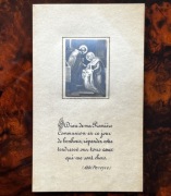 Przedwojenny obrazek I Komunia Święta - Paryż Boumard Fils - Art Déco