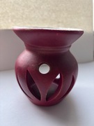 Ceramiczny, czerwony podgrzewacz do olejków 