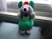 Wesoła pani mysz 29 cm GRATIS