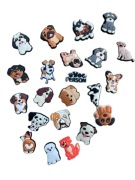 Przypinki do butów Crocs – motyw pieski duży zestaw