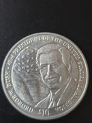 Liberia 10 $ 2002 rok