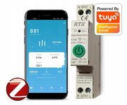 Przekaźnik licznik prądu RTX 50A Tuya Zigbee 1-Din