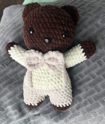 Miś Pan młody na szydełku/ rękodzieło