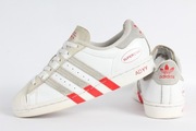 Buty ADIDAS SUPERSTAR WHITE VIVID RED rozmiar 38 2/3