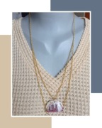 Naszyjnik z ceramiczną zawieszką