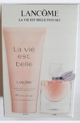Lancome La vie est belle zestaw miniatur woda perfumowana 4 ml lotion 50 ml