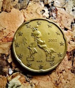 Włochy, 20 Euro Cent, Boccionis sculpture, 2002