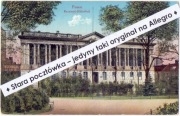 POZNAŃ (POSEN) Biblioteka Raczyńskich na Placu Wilhelma i zieleń, kol. 1916