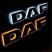 Podświetlane Logo Litery DAF XG 106 na maske grill atrape emblemat