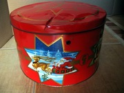 Puszka pudelko metalowe Boże Narodzenie śr. 26 cm