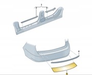 FOLIA OCHRONNA NA TYLNY ZDERZAK VW PASSAT B8 VARIANT 3G9061197B