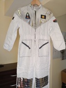 Strój kosmonauty rękawiczki maska na głowę bal przebierańców Nylon r.140