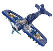 Klocki samolot mechaniczny Cyborg Aircraft WWII replika nowy 867 szt. 