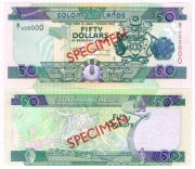 Wyspy Salomona 50 dol P-29 B-1 SPECIMEN UNC-