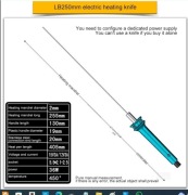 Nóż termiczny do styropianu 25 cm