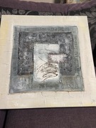 Abstrakcja olej na płótnie.  Certyfikat