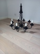 Żyrandol czarny Róża 8-ramienny (dostepne 2 szt.)