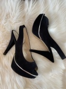 Szpilki damskie czarne na platformie buty damskie