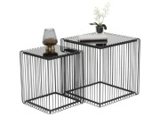 Zestaw dwóch stolików kawowych Wire Sqare