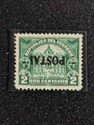 Znaczek czysty bez kleju z odwróconym nadrukiem