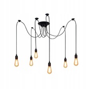 Lampa sufitowa wisząca Pająk 6 kabli