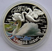 Łabądź niemy srebrny 14,14 g 925 Numizmat srebro Symbole Przyrody Wawa Ag