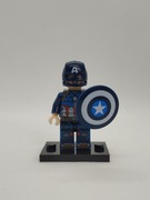 Minifigurka Kapitan Ameryka Ciemny z świata Marvel Kompatybilna z LEGO