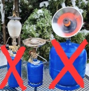 Zestaw Turystyczny Butla Gazowa 0.35kg Lampa Kuchenka Słoneczko Palnik