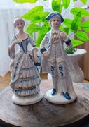 Para dworska szlachta porcelana zabytkowa ARPO Rumunia PRL 