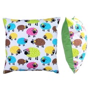 Poszewka 40x40 cm Owieczki kolorowe Baranki - Bawełna