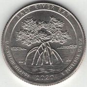 USA quarter dollar 25 centów 2020 Rezerwat Salt River Bay P nr 1