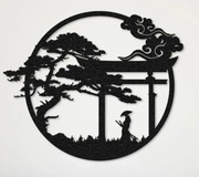 Dekoracja na ścianę samurai 