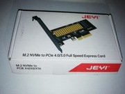Adapter Karta Rozszerzeń Przejściówka Dysku JEYI M2 NVMe na PCIe x1 4.0