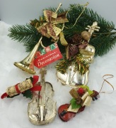 Zestaw - trąbka gitara skrzypce nuty 5 sztuk