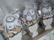 Kielich komunijny z piłką nożną 