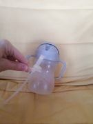 B-box butelka bidon ze słomką 240 ml szara