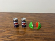 strugaczki temperówki do ołówków kredek arbuz puszki z gumką