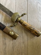 Stary Kordelas Myśliwski z Pochwą – XIX/XX w. – Pamiątka Rodzinna