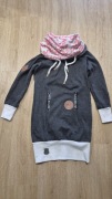 Długa ciepła bluza z wywijanym kołnierzem Bonprix rozmiar S M