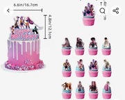 Ozdoba do tortu i babeczek K-popowe Łowczynie Demonów 