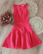 Almari czerwona sukienka 34XS rozkloszowana bez rekawow krótka