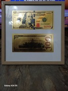 Banknot banknoty kolekcjonerskie 100$ 100USD 100 DOLARÓW złoto srebro