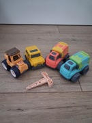 Zestaw 4 samochodów bio plastik