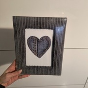 Elegancka ramka na zdjęcia  szara  Idealna na prezent świąteczny!