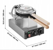 Commercial Bubble Waffle Maker Egg Pancake Baker Machine 1400W Non-Stick