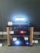 Stolik audio regał hifi na gramofon płyty winylowe FOS