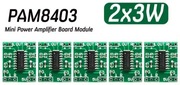 Wzmacniacz audio, 2 x 3w, od 2,5v do 5v PAM8403